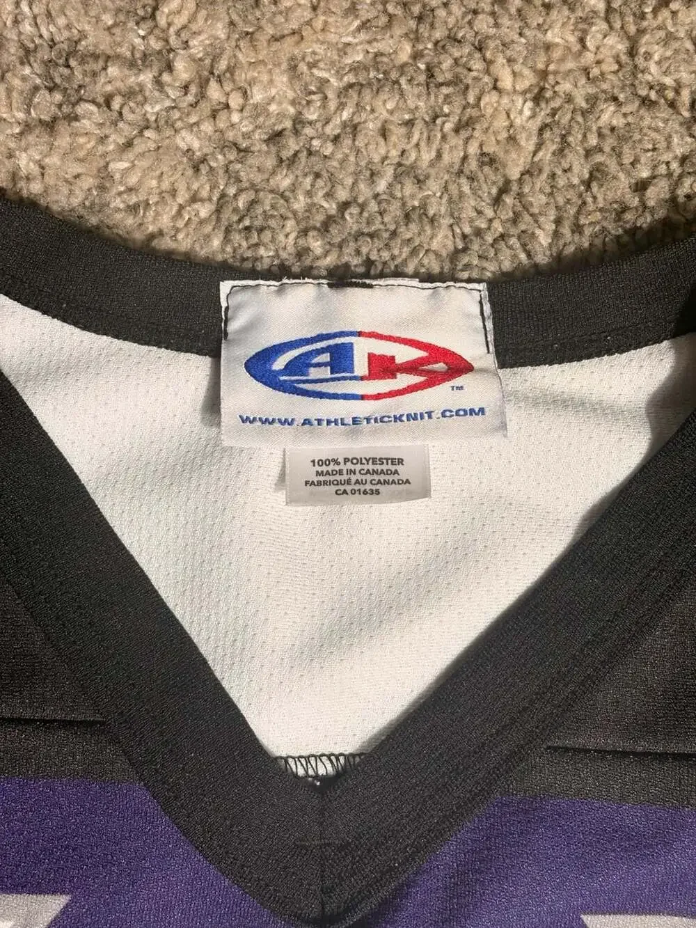 Athletic Knit Pioneer Valley Lightning Hockey Jersey Percy #28